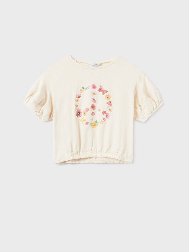 Mayoral Mayoral T-Shirt 6056 Μπεζ
