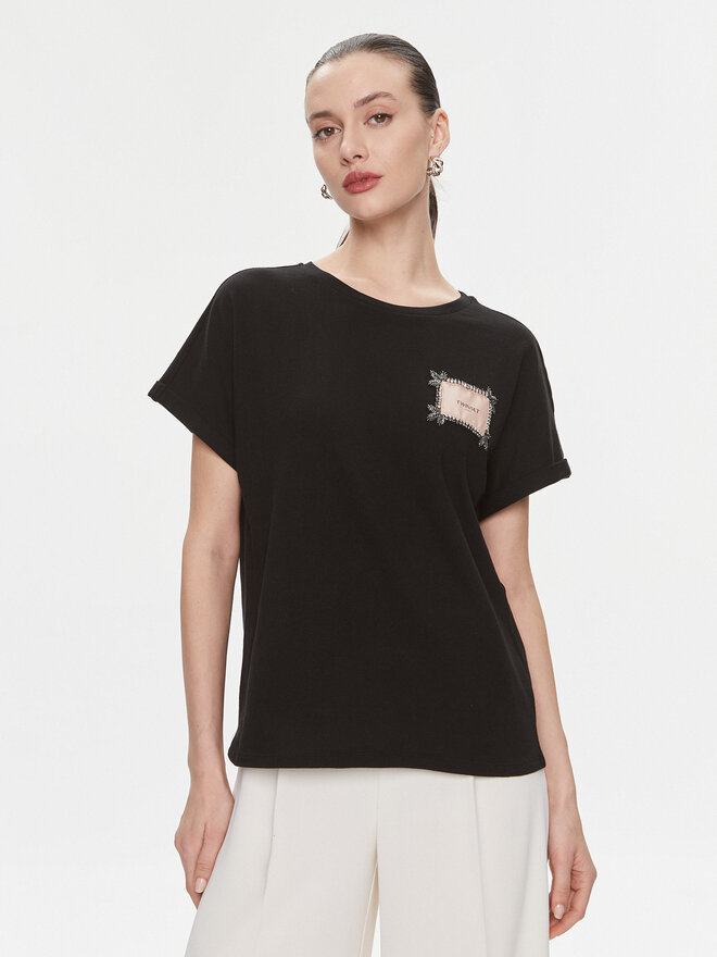 TWINSET TWINSET T-Shirt 241TP2211 Μαύρο Regular Fit