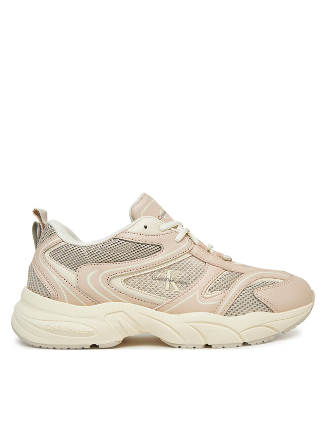 Calvin Klein Jeans Sneakersy Calvin Klein Jeans Retro Tennis Mesh Ml YW0YW01807 Beżowy