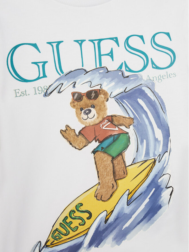 Guess Guess Marškinėliai N5GI04 K8HM4 Balta Regular Fit