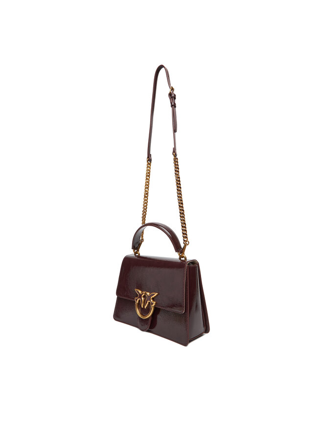 PINKO Kabelka PINKO Love One Top Handle Classic Light PE 25 PLTT 100066 A1UV Y1HQ Bordó