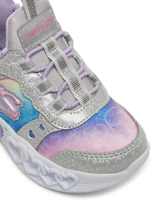 Skechers Снікерcи Skechers Infinite Heart Lights-Eternal Shimmer 303755N/SMLT Срібний