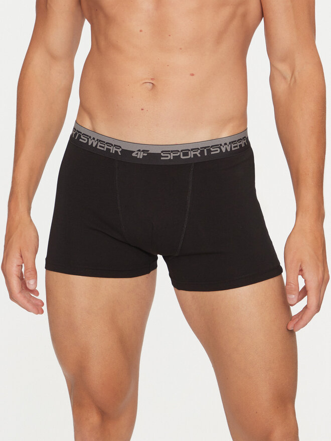 4F 4F 2er-Set Boxershorts 4FWMM00UBXSM051 Schwarz