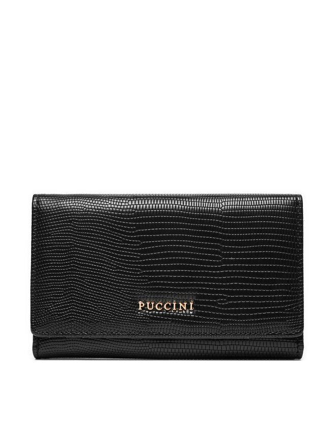 Puccini Duży Portfel Damski Puccini BLP839B Czarny