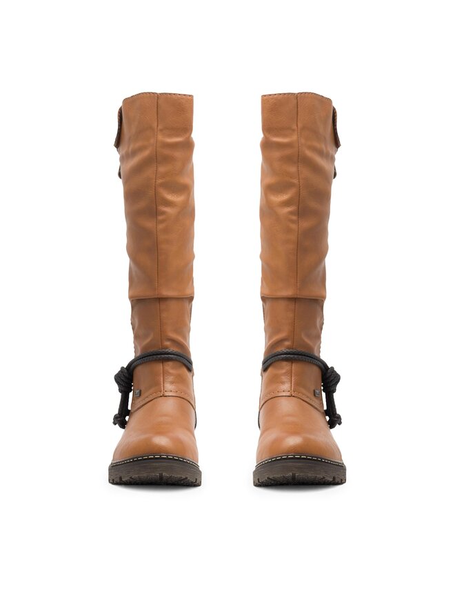 Rieker Kozačky Rieker Z4758-24 Hnědá