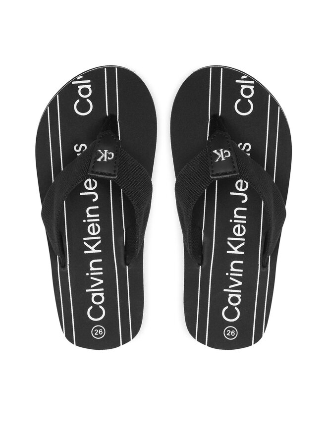 Calvin Klein Jeans Japanke Calvin Klein Jeans Logo Flip Flop V3X8-80624-0058 M Crna