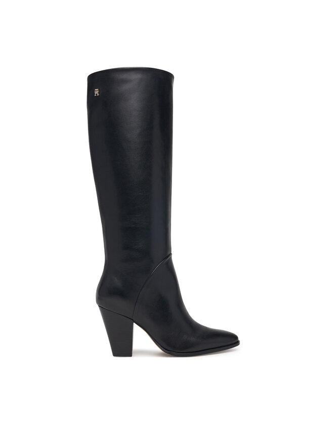 Tommy Hilfiger Stiefel Tommy Hilfiger Clean Tubular Knee Boot FW0FW09584 Schwarz