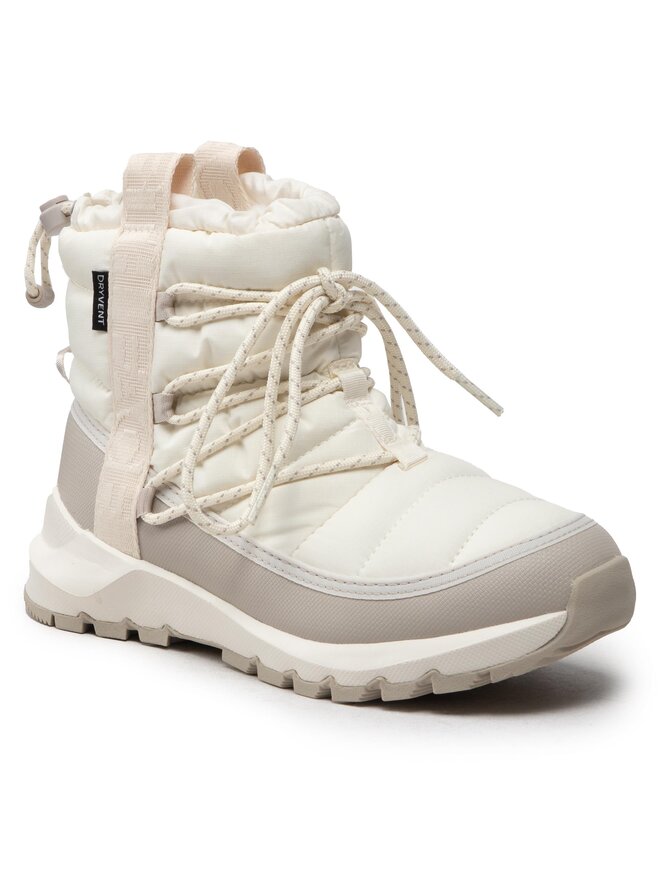 The North Face Śniegowce The North Face Thermoball Lace Up Wp NF0A5LWD32F1 Écru