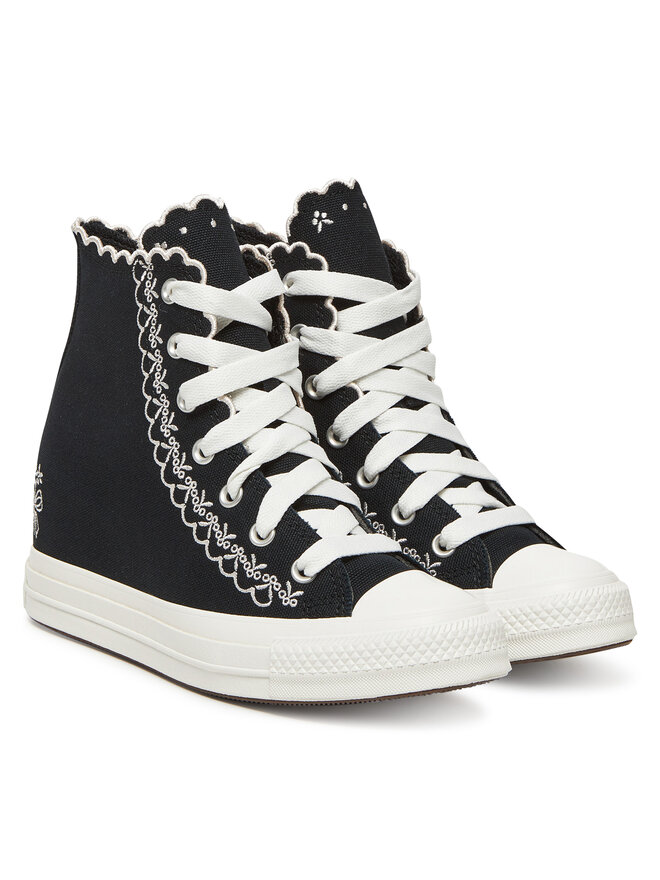 Converse Кецове Converse Chuck Taylor All Star Wedge A13546C Черен