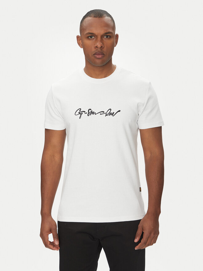 G-Star Raw G-Star Raw Camiseta G-Script D25150-C812 Blanco Regular Fit