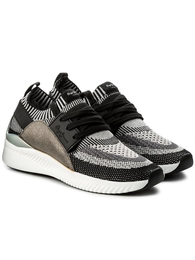 Pepe Jeans Sneakersy Pepe Jeans Sutton Netbass PLS30548 Čierna