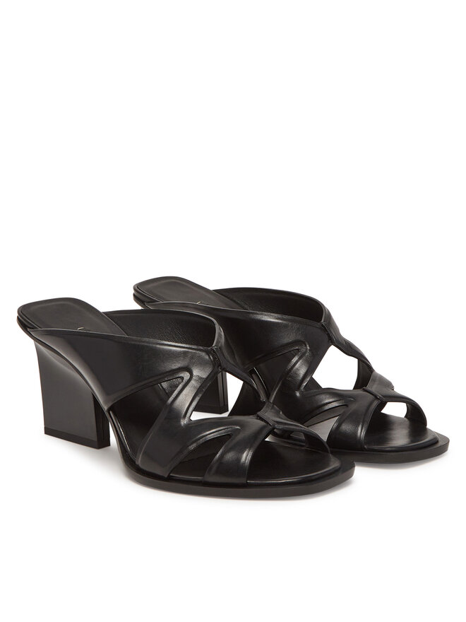 Max Mara Παντόφλες Max Mara Doublewedge 2514521112600 Μαύρο