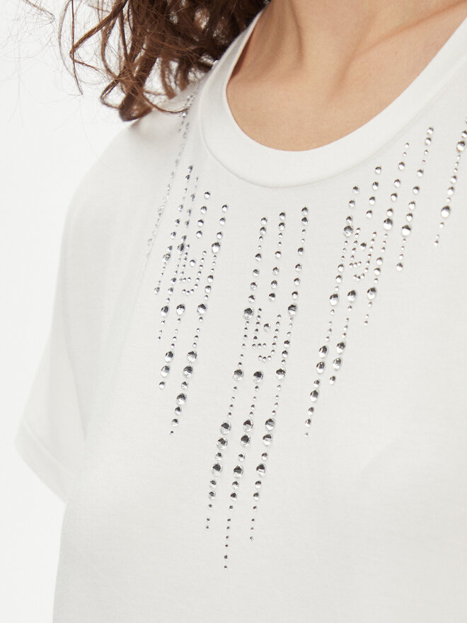 Liu Jo Liu Jo Camiseta TA4194 JS360 Écru Regular Fit