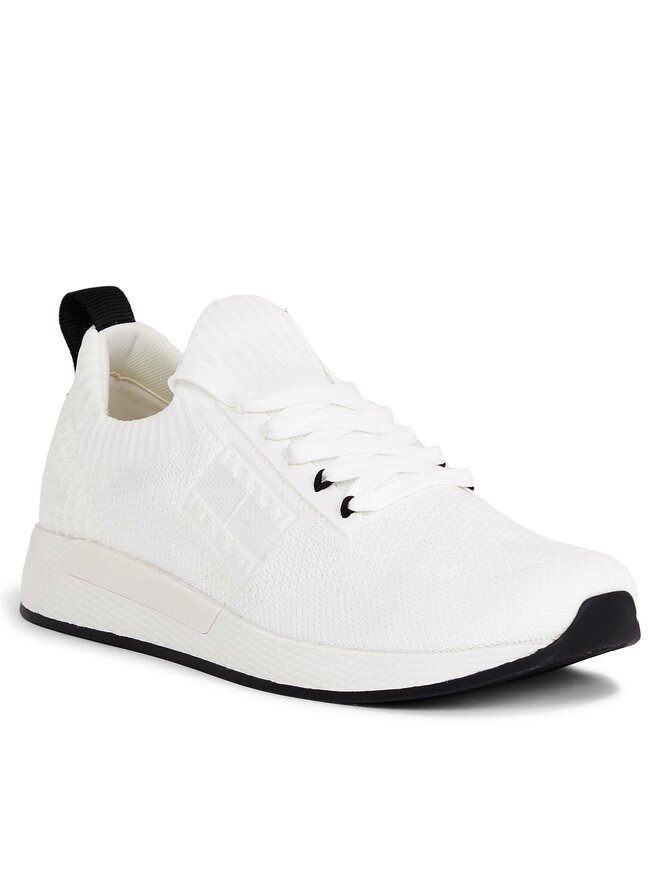 Tommy Hilfiger Sneakersy Tommy Hilfiger Tjm Elevated Runner Knitted EM0EM01382 Écru