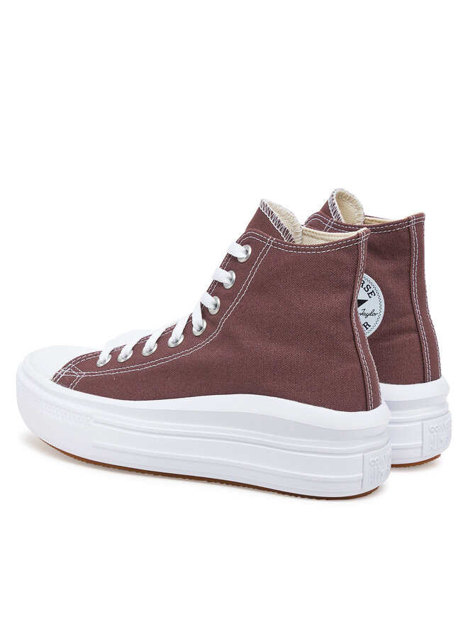 Converse Modne superge Converse Chuck Taylor All Star Move Platform A10665C Bordo rdeča