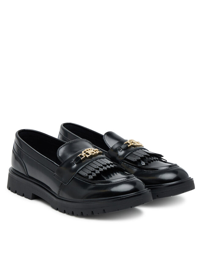 Tommy Hilfiger Nizki čevlji Tommy Hilfiger Low Cut Shoe T3A4-34011-1453 D Črna