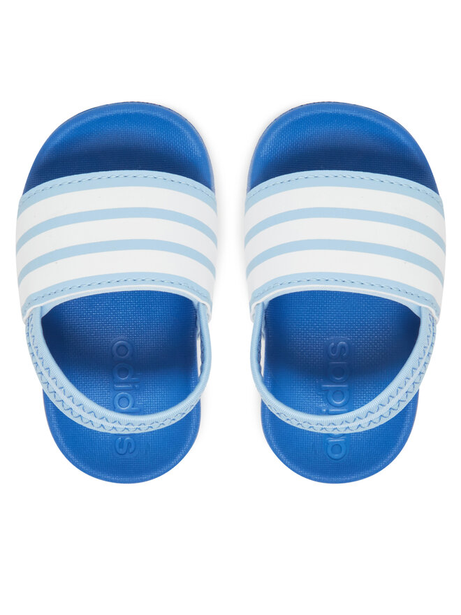 adidas Sandały adidas adilette Estrap JR5327 Błękitny