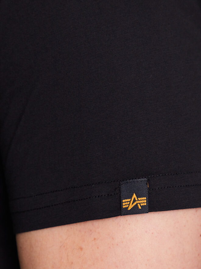 Alpha Industries Alpha Industries Marškinėliai Basic 100501RB Juoda Regular Fit
