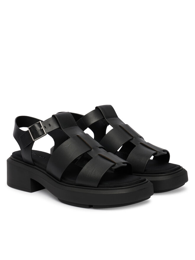Calvin Klein Sandalen Calvin Klein Chunky Sandal Fisherm Lth HW0HW02904 Schwarz