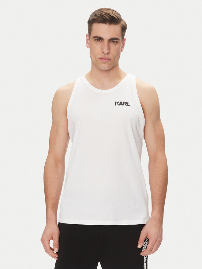KARL LAGERFELD KARL LAGERFELD Tank top A1M46069 Λευκό Regular Fit