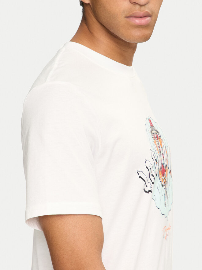 Jack&Jones Jack&Jones Marškinėliai Coconut Skull 12255192 Balta Standard Fit