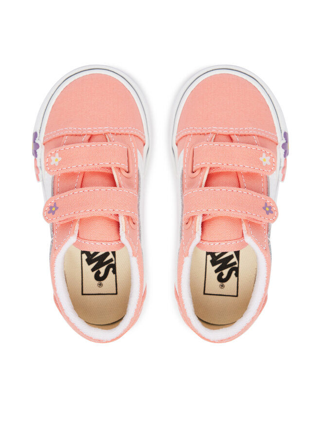 Vans Sneakers aus Stoff Vans Old Skool V Flower VN000Z5XGSB1 Korallenfarben