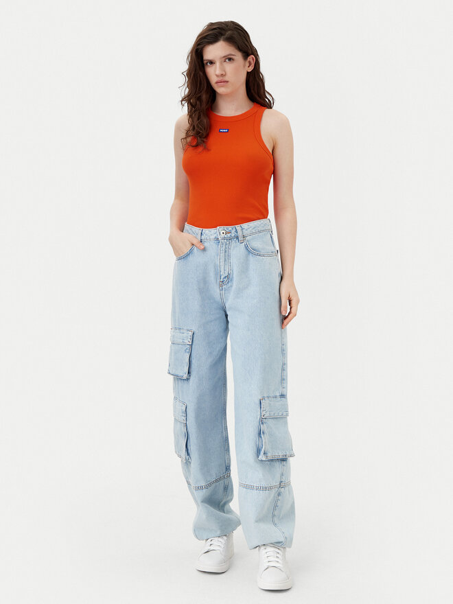 HUGO HUGO Top Easy 50508857 Naranja Slim Fit