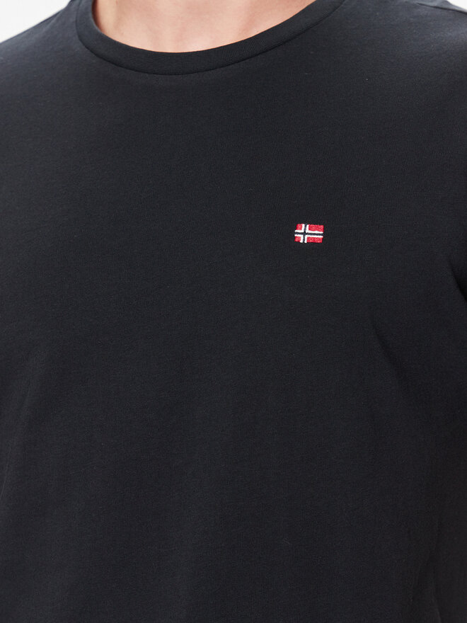 Napapijri Napapijri T-shirt Salis NP0A4H8D Crna Regular Fit