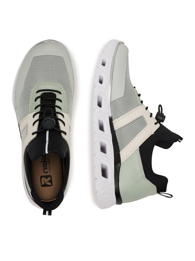 Rieker Sneakersy Rieker M6061-52 Zelená