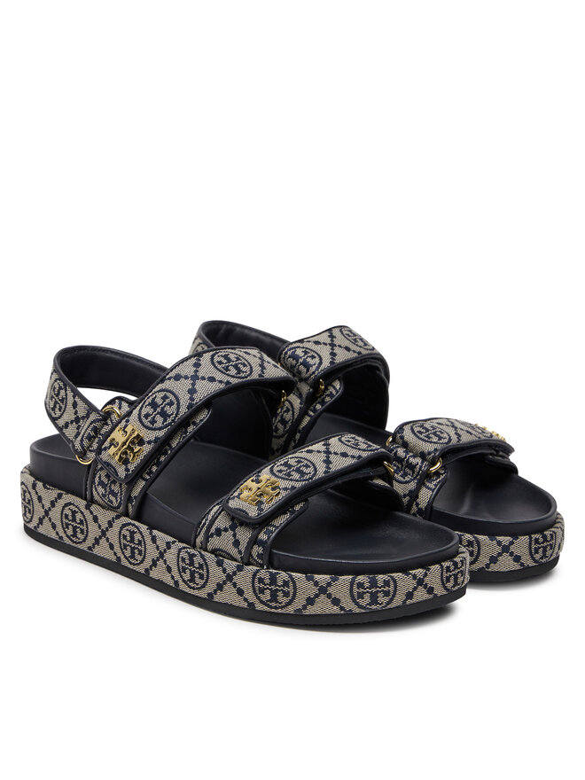 Tory Burch Sandały Tory Burch T Monogram Kira Sport 155154 Szary