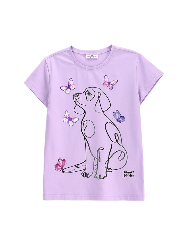 Coccodrillo Coccodrillo Marškinėliai WC5143218VGD Violetinė Regular Fit