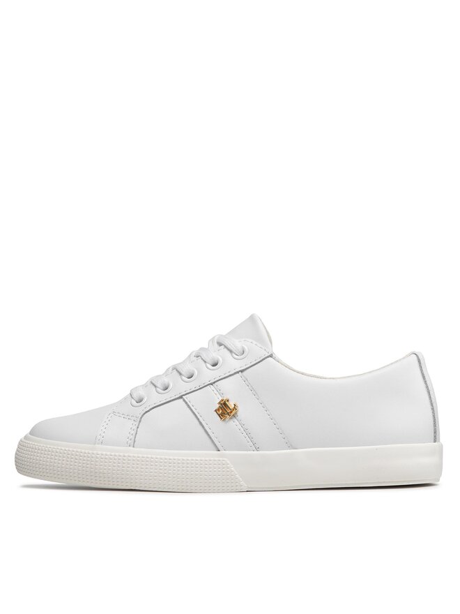 LAUREN RALPH LAUREN Sneakersy Lauren Ralph Lauren Janson II 802830937006 Bílá