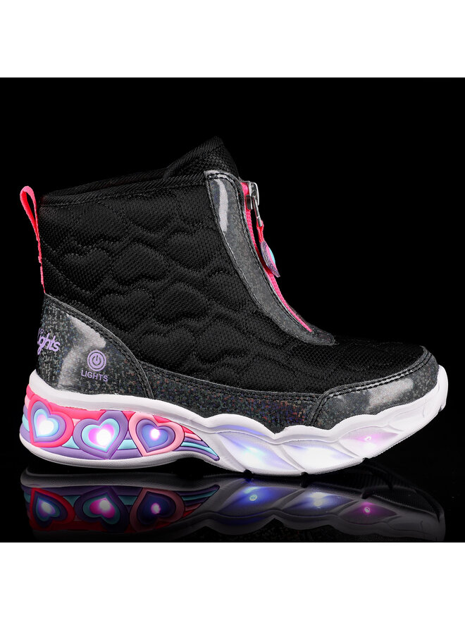 Skechers Апрески Skechers Heart Hugger 302666L/BKMT Черен