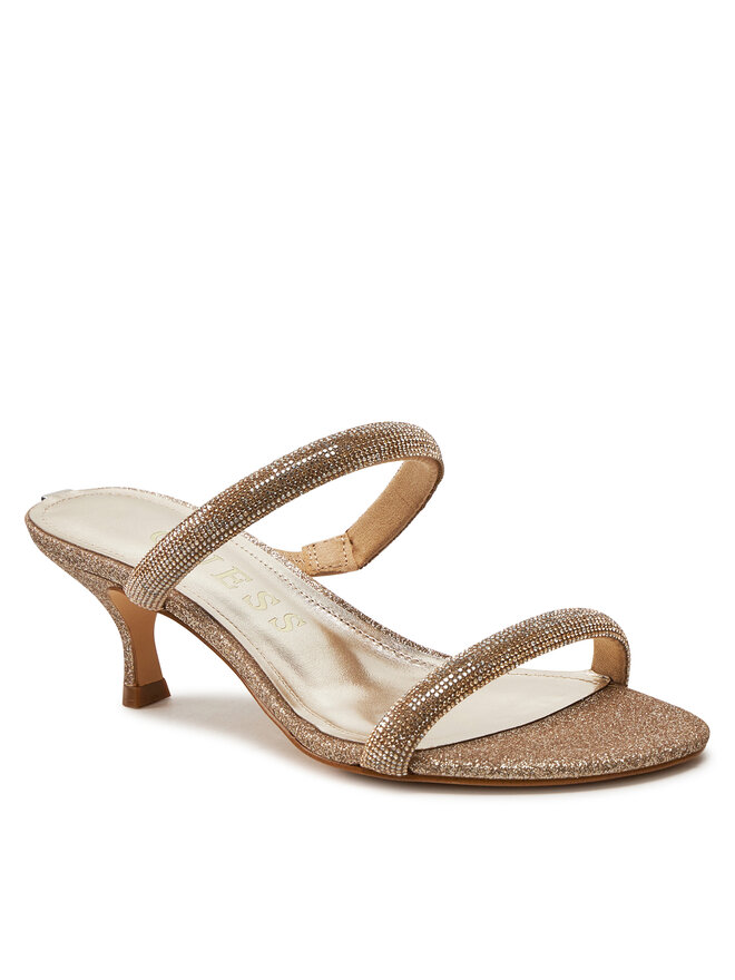 Guess Klapki Guess Glitze FLGGLE ELE03 Złoty
