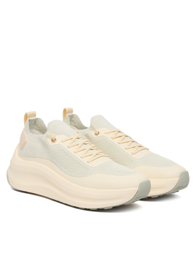 Calvin Klein Sneakers Calvin Klein Chunky Runner Lace Up Sock Knit YW0YW02033 Écru