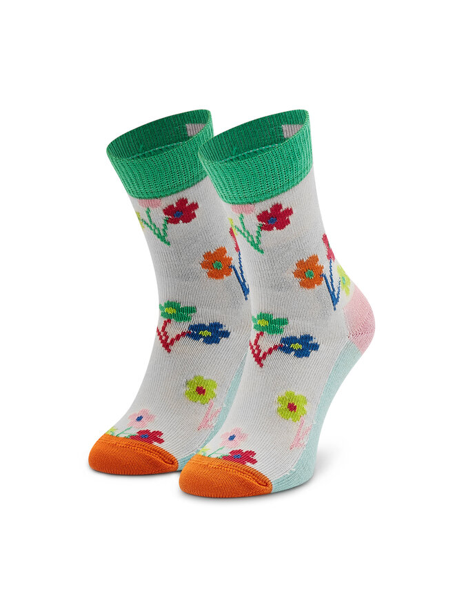 Happy Socks Чорапи дълги детски Happy Socks KBOU01-1300 Бял