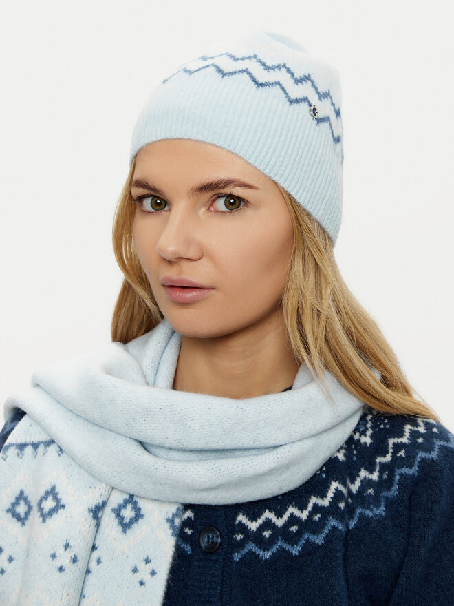 Guess Komplet czapka i komin Guess W5PZ18 Z3LQ0 Niebieski