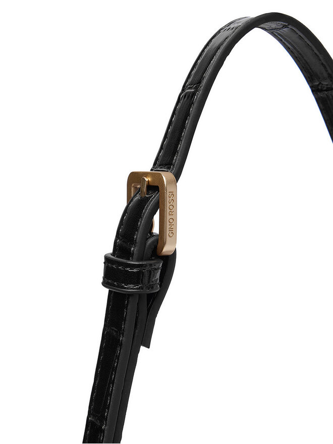 GINO ROSSI Handtasche GINO ROSSI EO-LINA-KQ44-CROCCO Schwarz