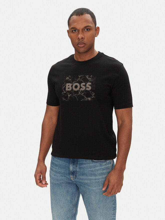 BOSS BOSS Camiseta Te_Logospace 50539186 Negro Regular Fit