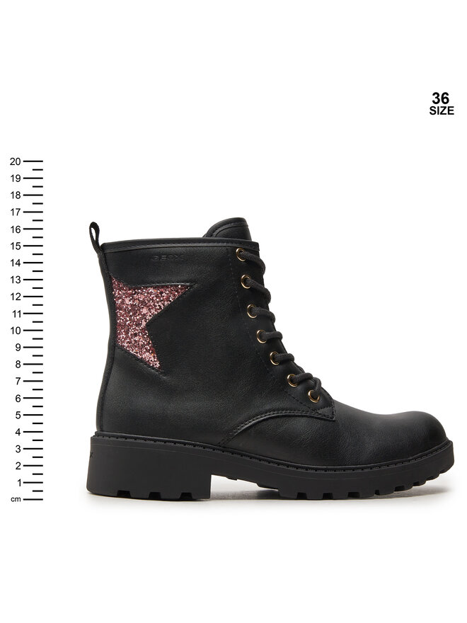 Geox Csizma Geox Jr Casey J9420G 0BCEW C9B8W S Fekete