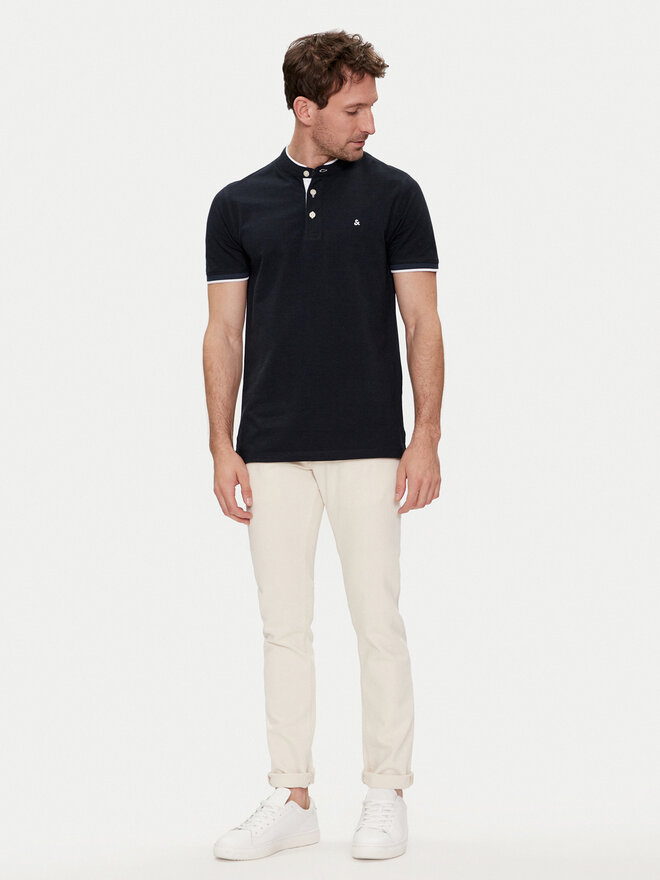 Jack&Jones Jack&Jones Pólóing Paulos 12199711 Sötétkék Slim Fit