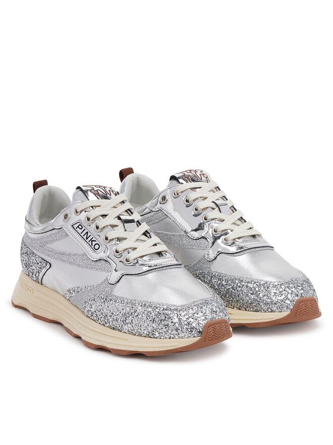 PINKO Superge PINKO Zoe 03 SS0091T033 Srebrna