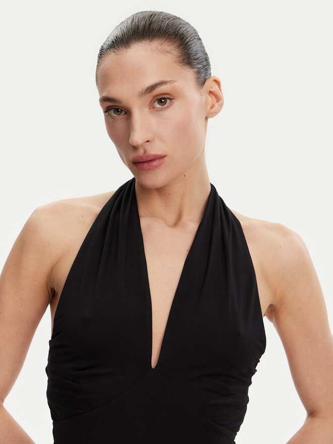 Guess Guess Marškinėliai W5GP16 KACM2 Juoda Slim Fit