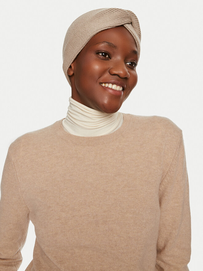 Calvin Klein Fascia per capelli Calvin Klein Mono Logo Patch K60K612660 Beige