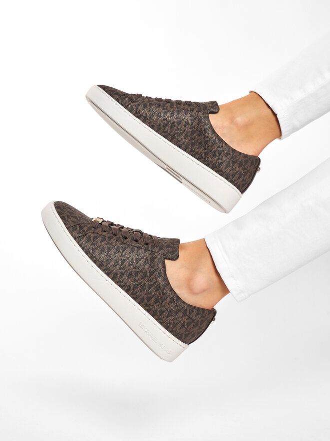 MICHAEL Michael Kors Sneakersy MICHAEL Michael Kors Keaton Lace Up 43R5KTFP1B Hnědá