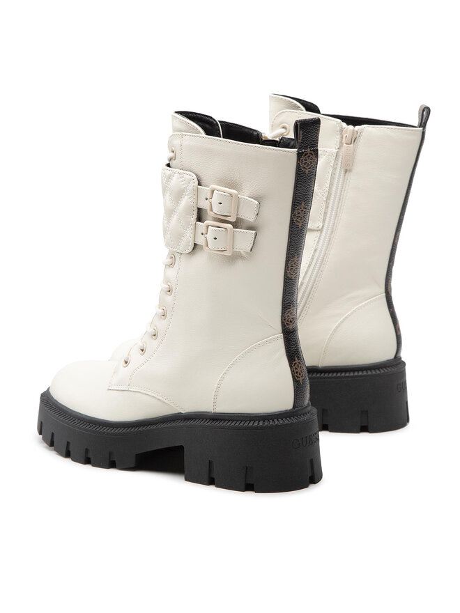 Guess Туристически oбувки Guess Sery FL7SER LEA10 Бял