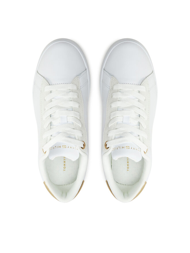 Tommy Hilfiger Sneakersy Tommy Hilfiger Chic Court Sneaker FW0FW08382 Biały