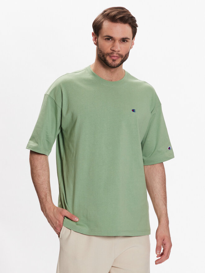 Champion Champion Póló 216548 Zöld Regular Fit