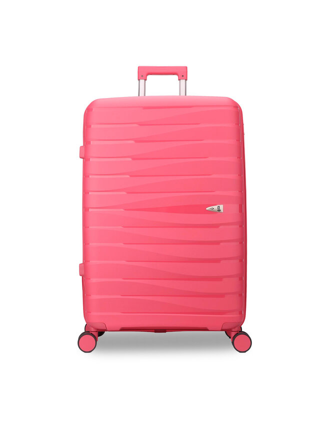 Semi Line Μεγάλη Βαλίτσα Semi Line T5909-4 Ροζ