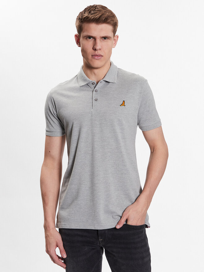 Brave Soul Brave Soul Poloshirt MPS-131KUROKIC Grau Regular Fit